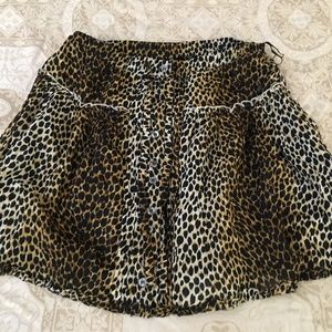D&G leopard animal print mini skirt cotton 40
